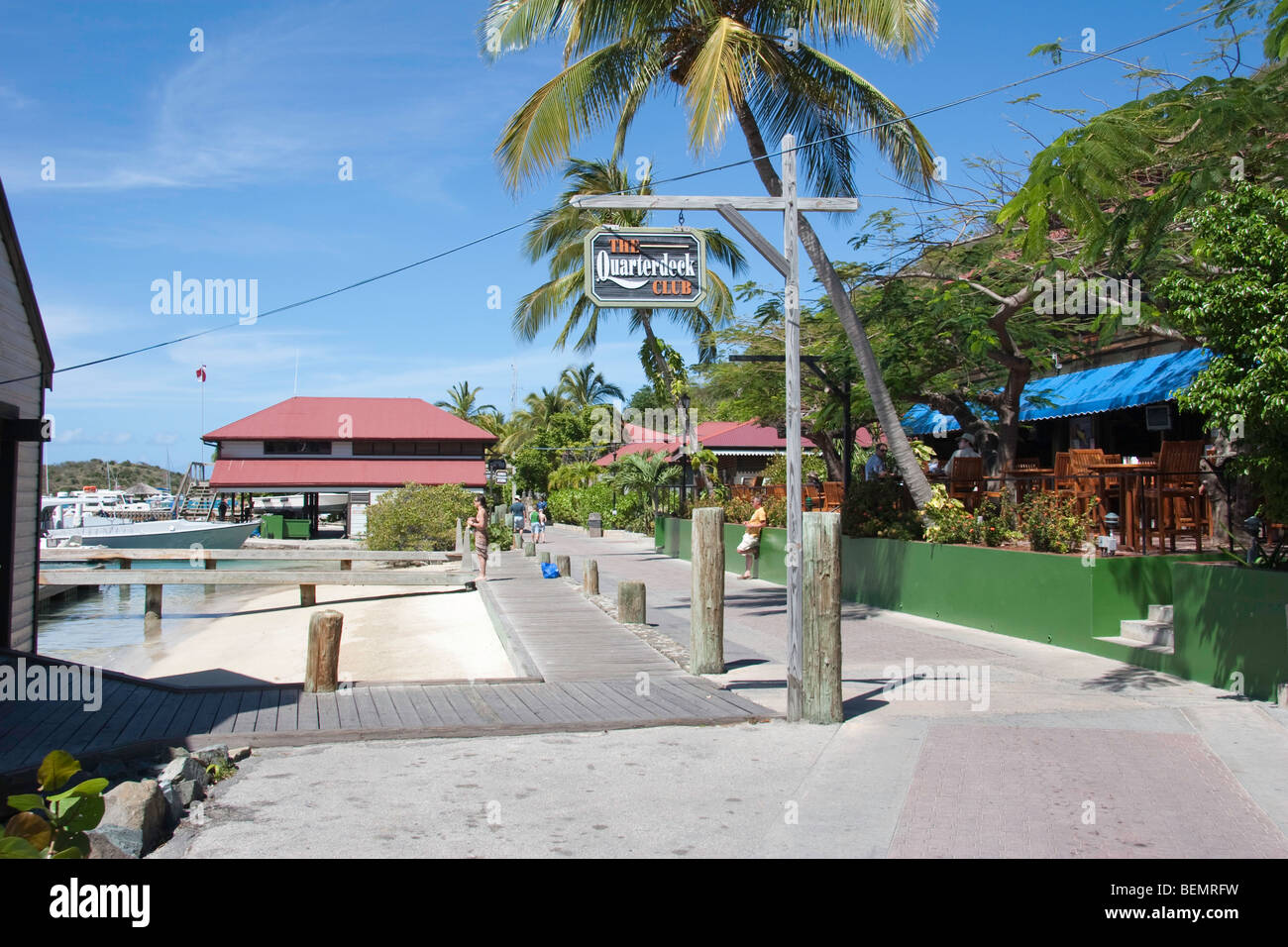 Waterfront at Bitter End Yacht Club Stock Photo Alamy