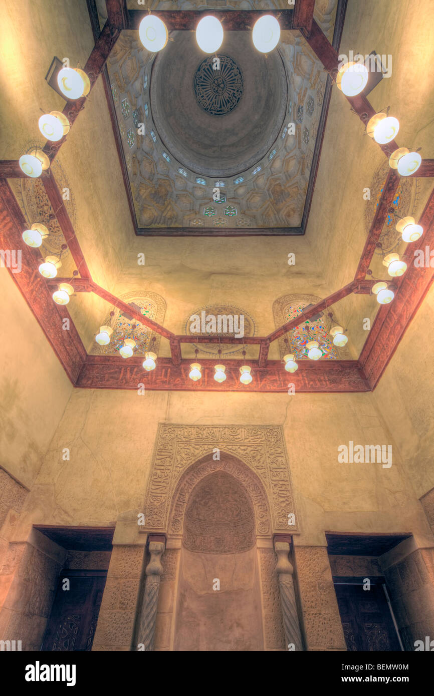 dome of tomb, complex of Aslam al-Silahdar, Cairo, Egypt Stock Photo
