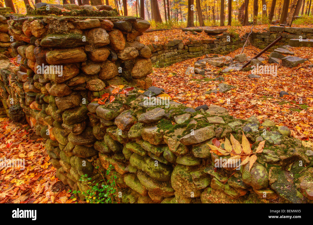 Ruins at the Quabbin Reservoir, in Fall Stock Photo Alamy