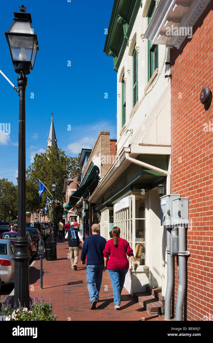 Main Street, Annapolis, Maryland, USA Stock Photo Alamy