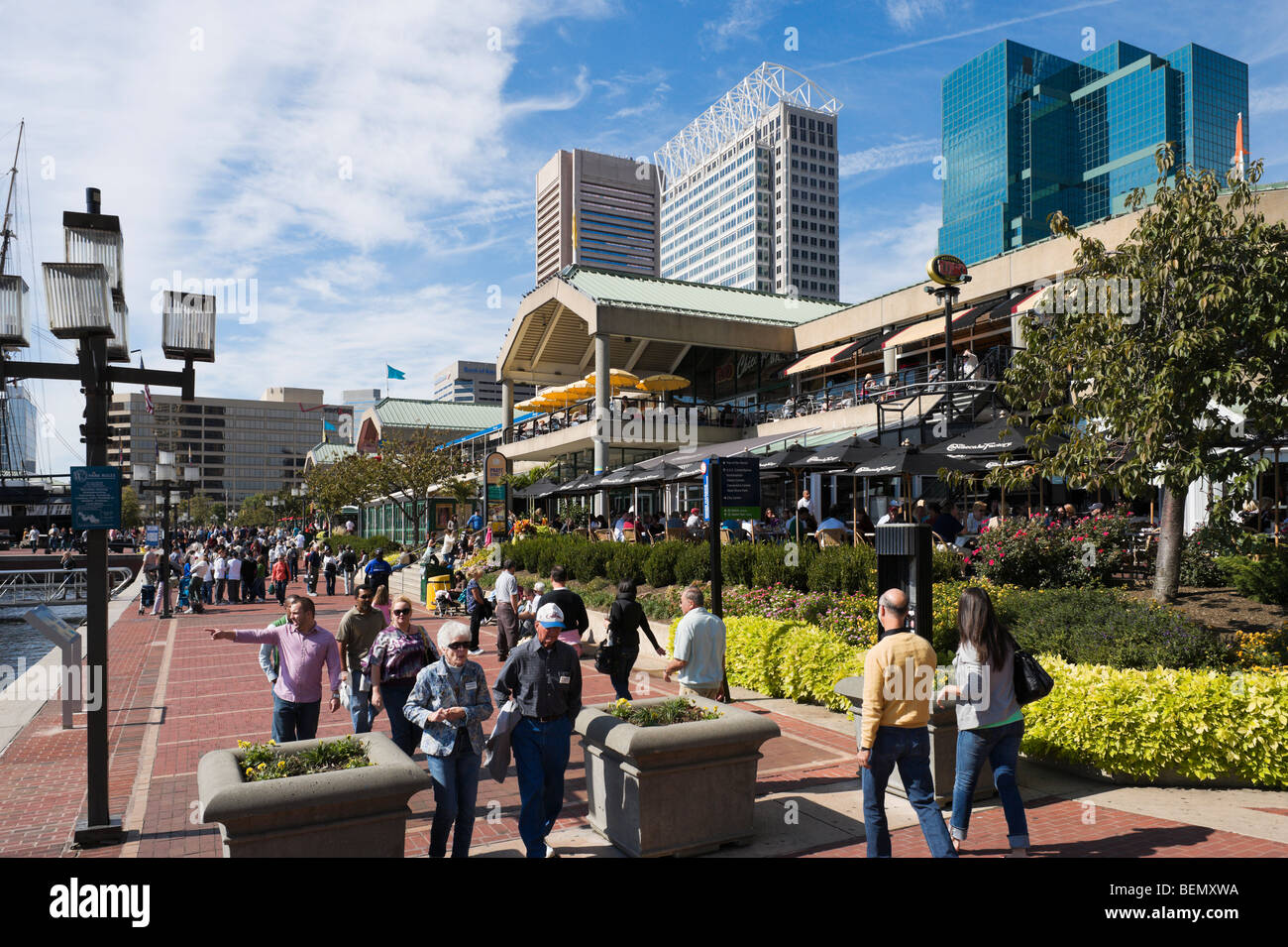 Harborplace, Inner Harbor area, Baltimore, Maryland, USA Stock Photo