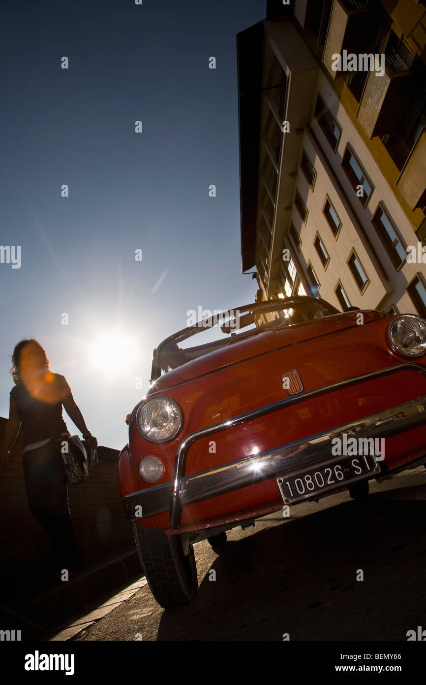 Fiat 500 tour of Florence, Italy Stock Photo - Alamy