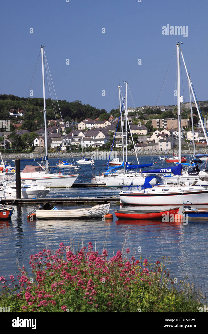 Deganwy Quays Marina on the Conwy Estuary on North Wales West Coast