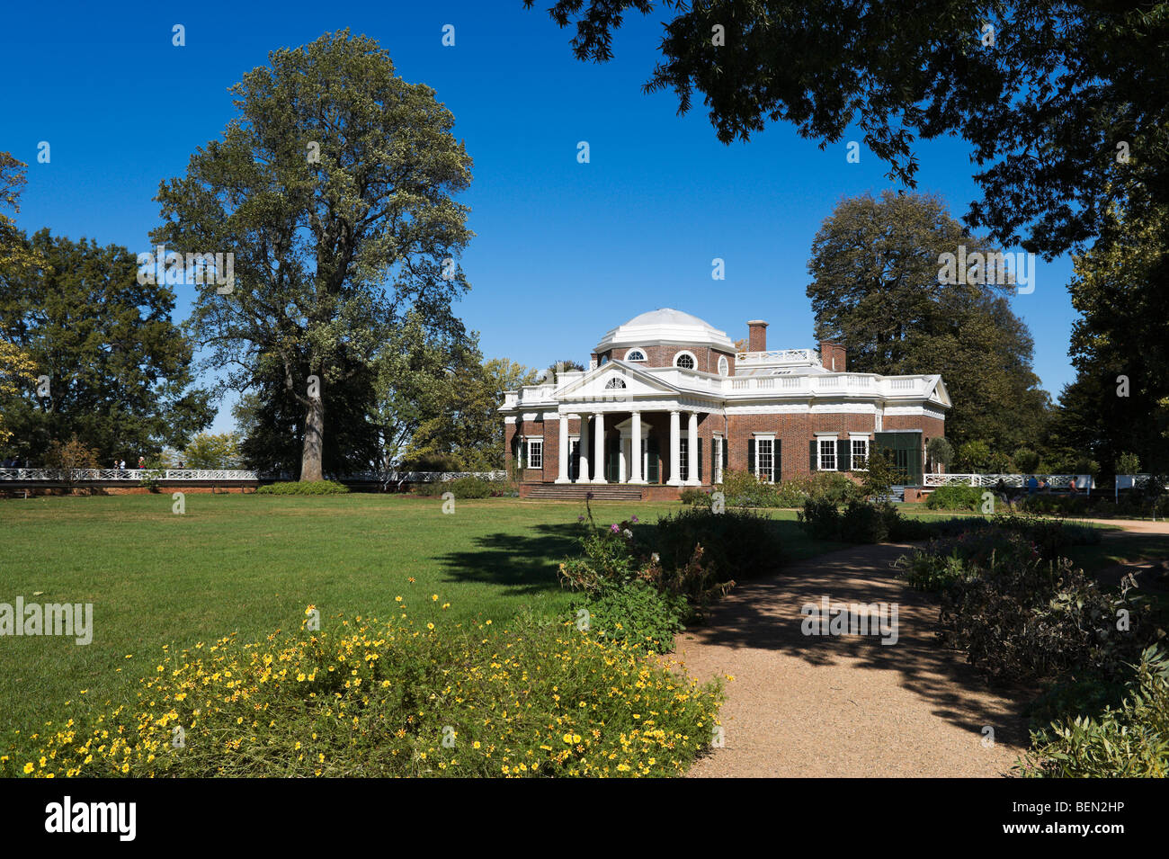 The home of Thomas Jefferson, Monticello, Charlottesville, Virginia, USA Stock Photo