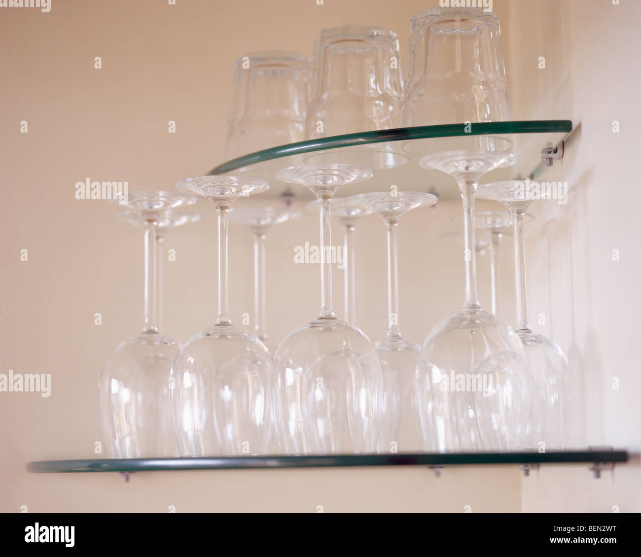 Kitchen shelving monochromatic hires stock photography and images Alamy