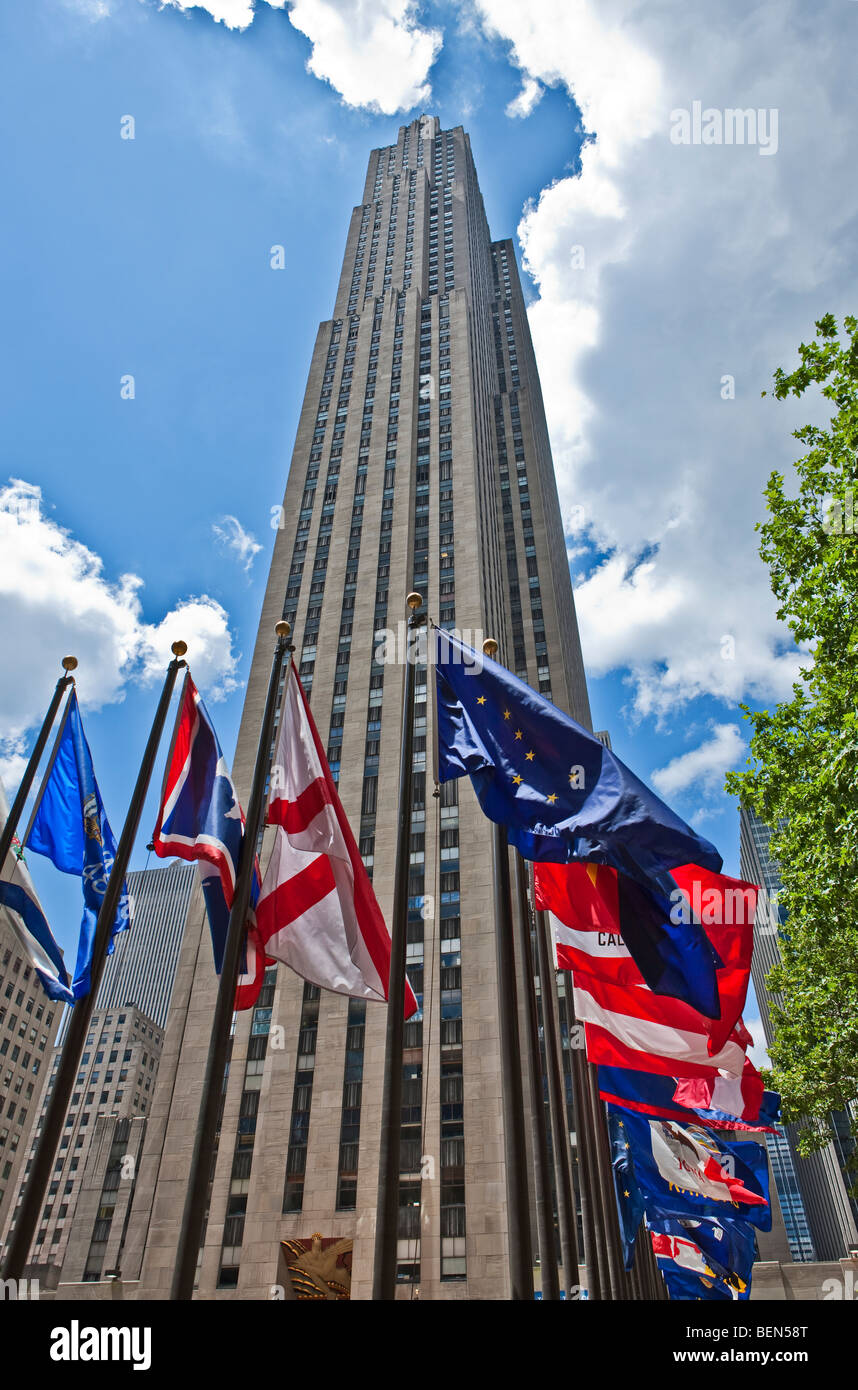 U.S.A., New York,Manhattan,5th avenue,the Rockefeller Center Stock ...
