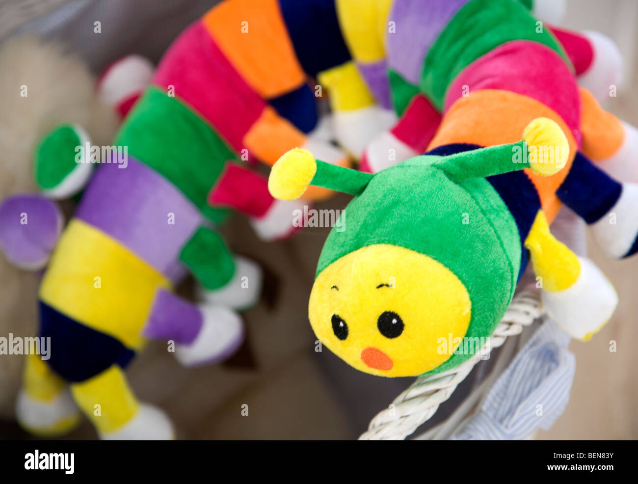 Soft Toy Caterpillar Stock Photo Alamy
