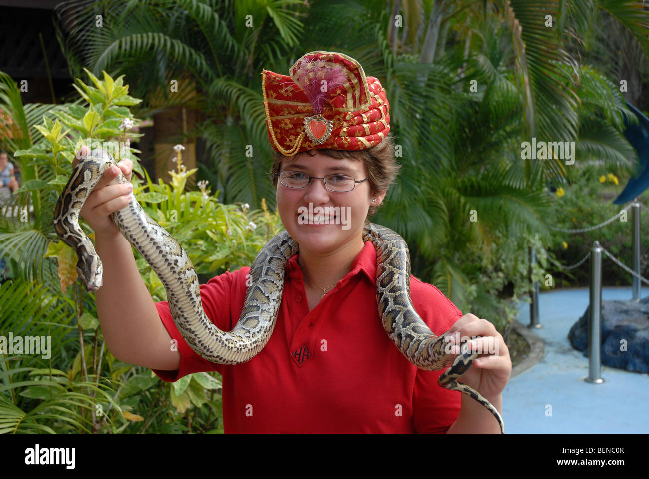 Child with snake hi-res stock photography and images - Alamy
