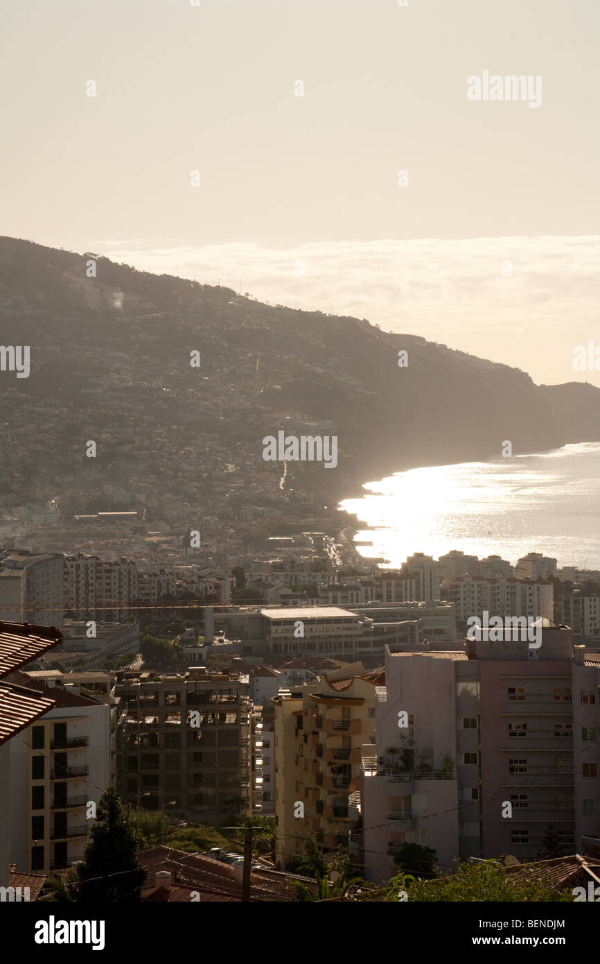 Dawn over Funchal, Madeira Stock Photo