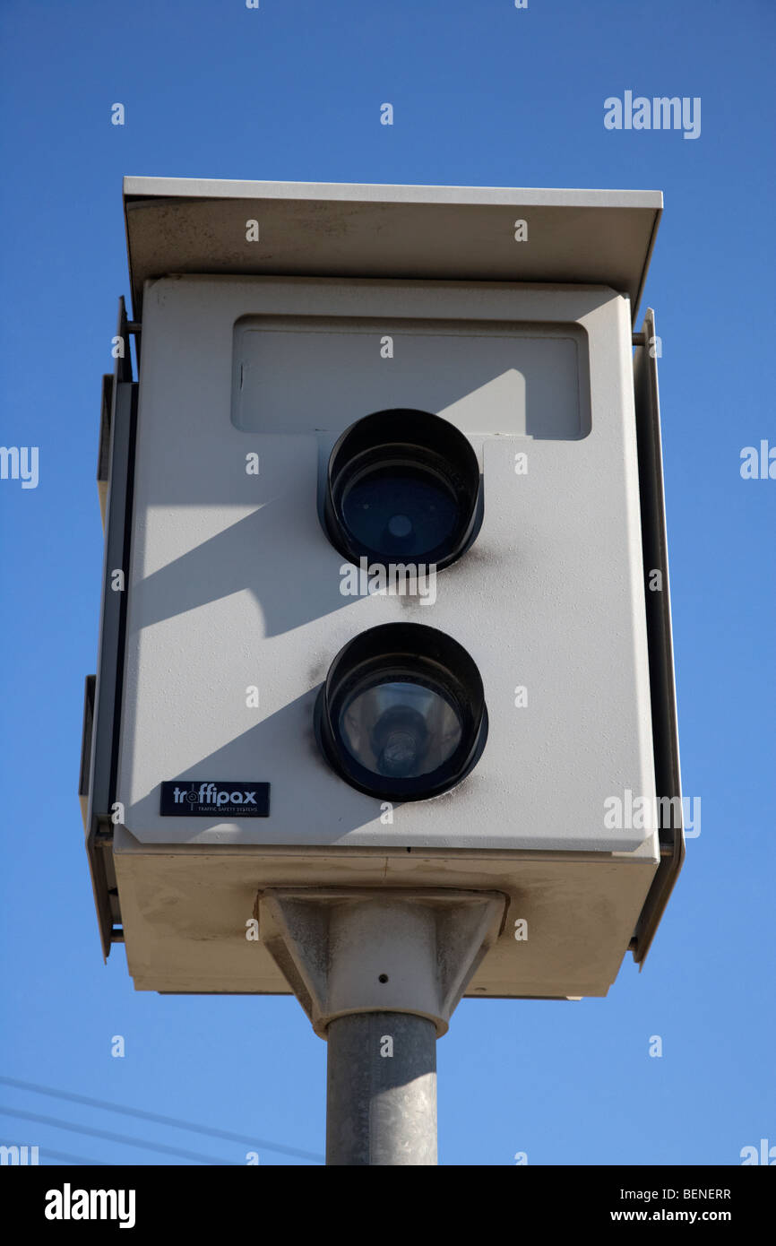 traffipax speed control camera in larnaca in the republic of cyprus Stock Photo