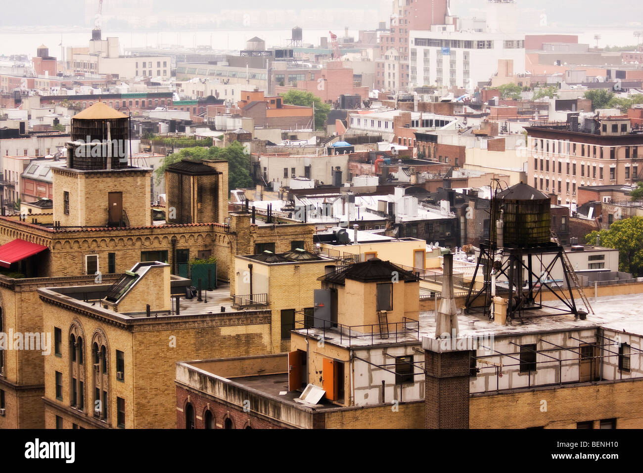 "Manhattan" rooftops in "New York City," "New York Stock Photo Alamy