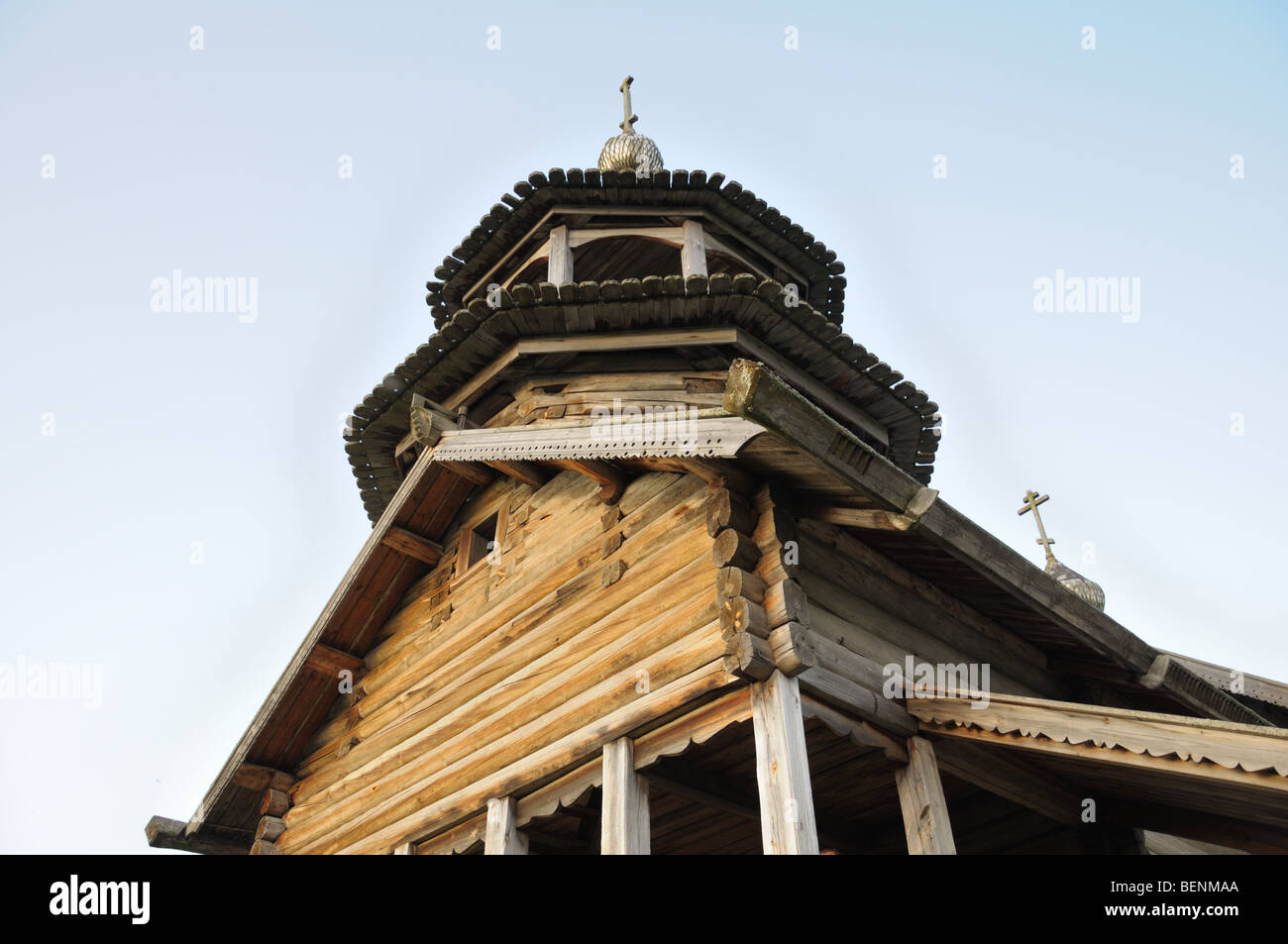 Russian Church Rural This is the picture of the old rural Russian Christian church on a hill ...