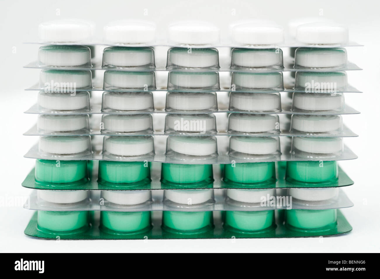 Stacked blister packs of pills Stock Photo Alamy