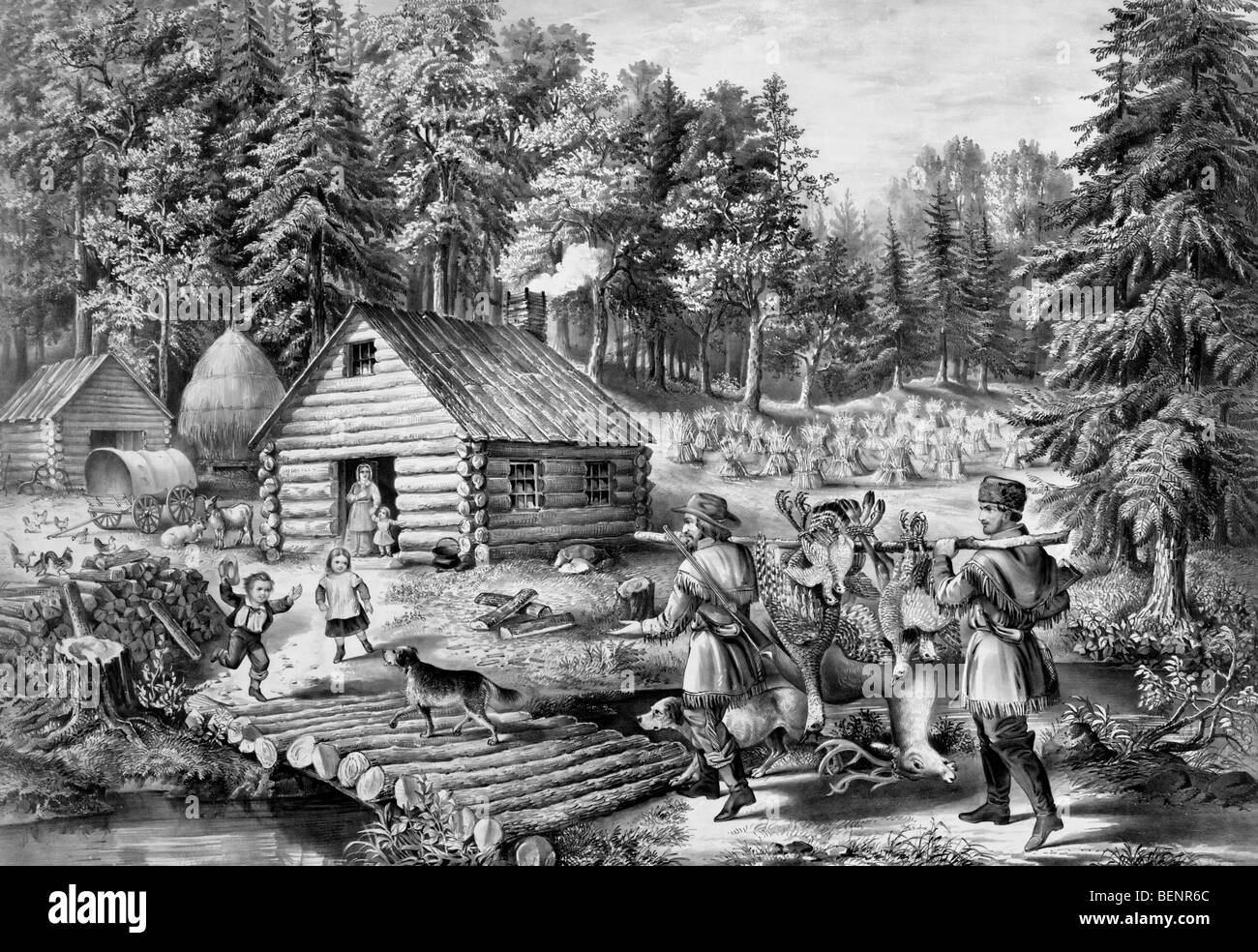 Pioneers 1800s hires stock photography and images Alamy