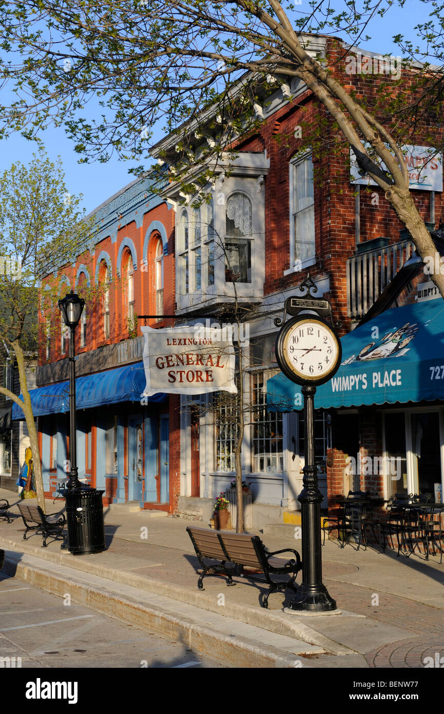 Lexington michigan tourist destination downtown hires stock