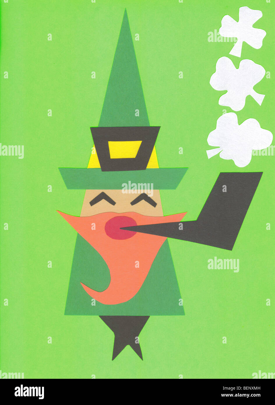 Mr. Lucky the Leprechaun, original artwork illustration by (c) Caroline ...