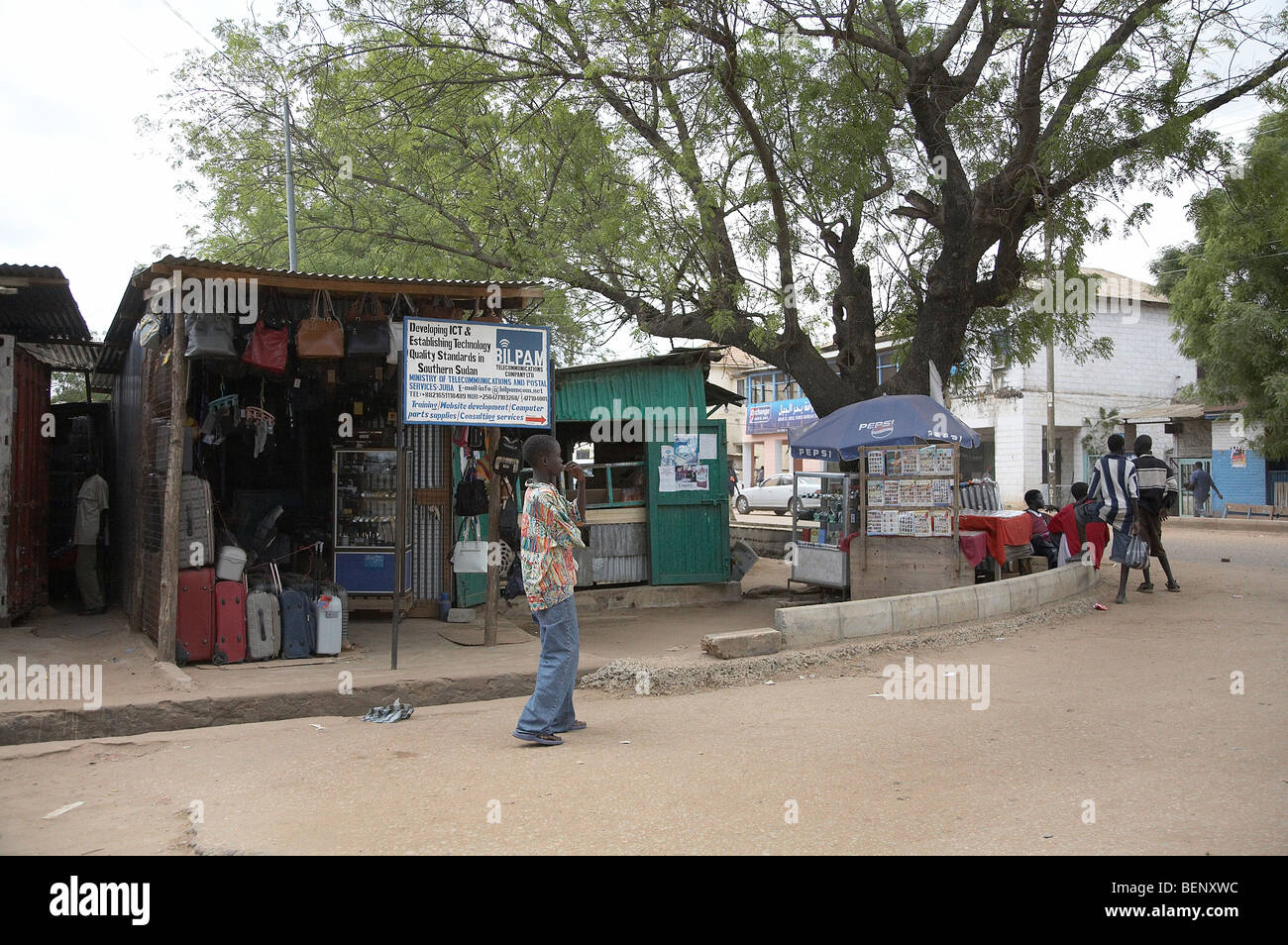 SOUTH SUDAN Street scene in Juba. PHOTO by SEAN SPRAGUE 2008 Stock Photo
