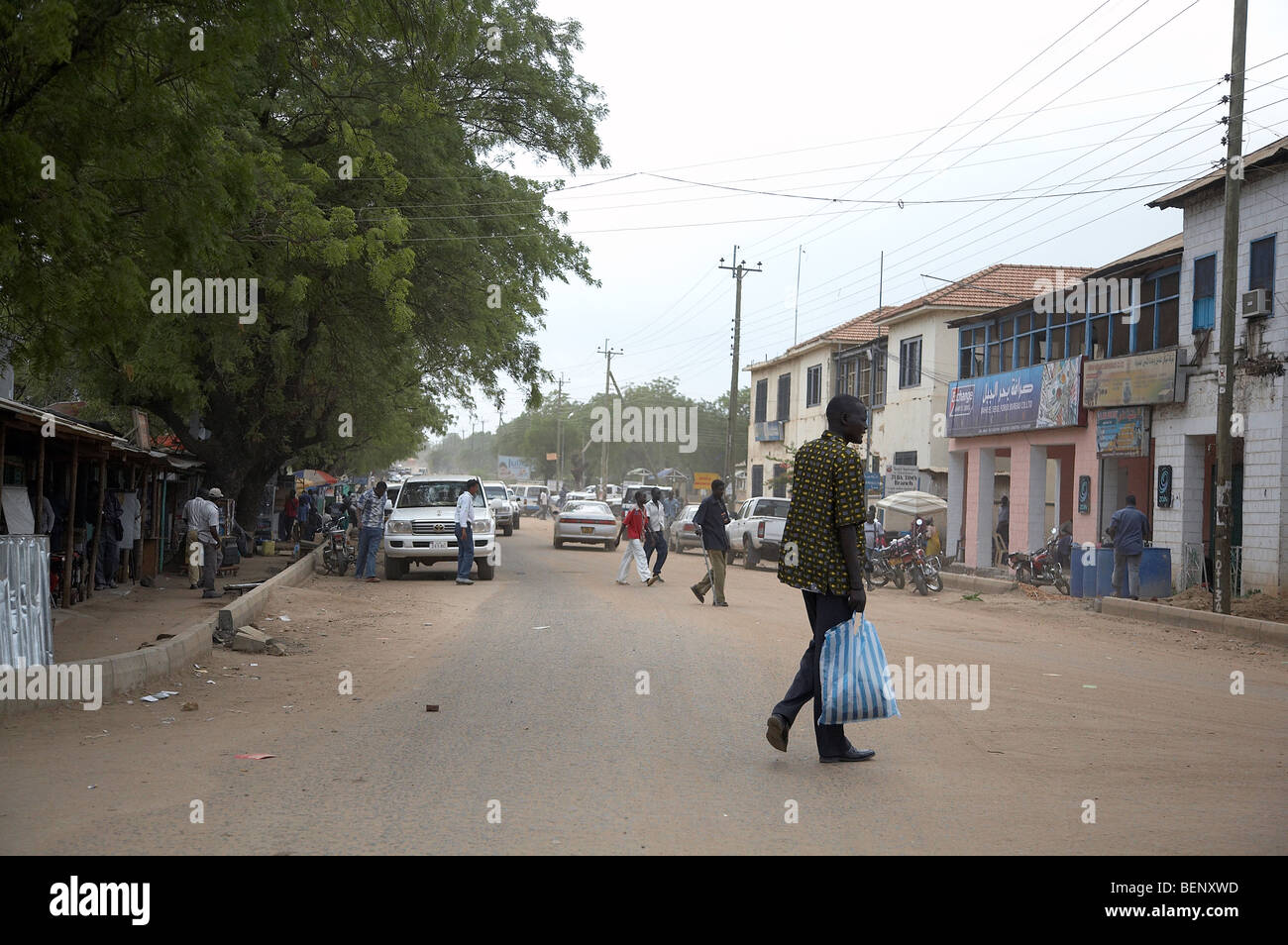 SOUTH SUDAN Street scene in Juba. PHOTO by SEAN SPRAGUE 2008 Stock Photo