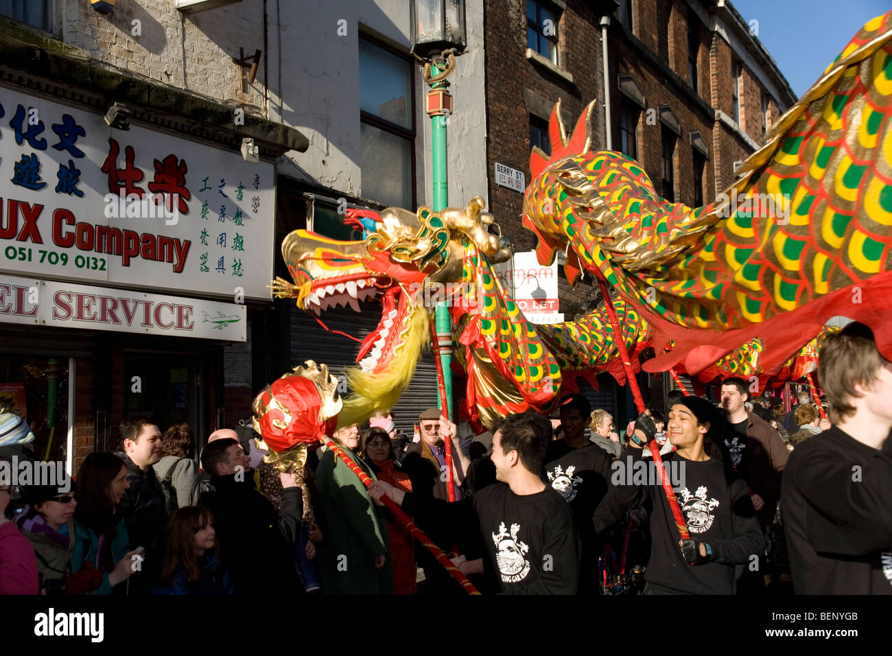 Chinese New Year celebrations in the Chinese quarter of Liverpool