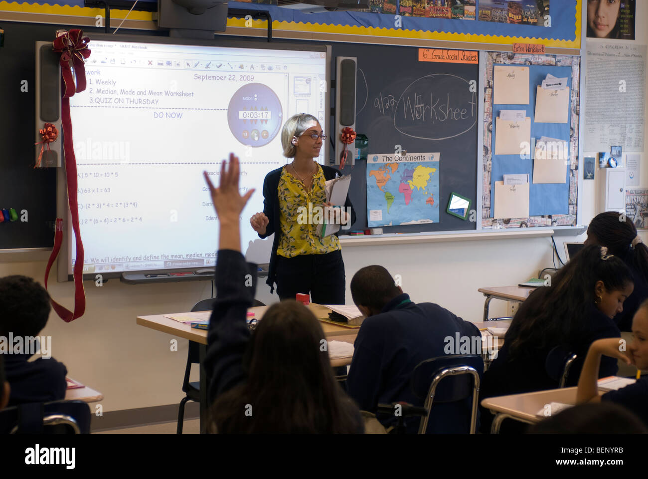 Middle School Math Teacher Teaching