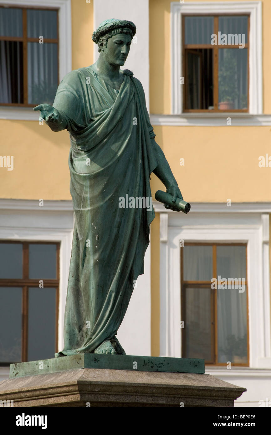 Ukraine Odessa Duke of Richelieu statue Stock Photo Alamy