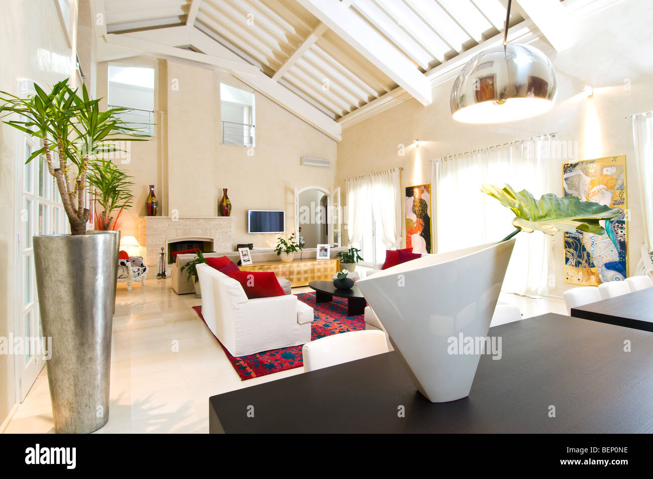Home Interior, modern living room Stock Photo