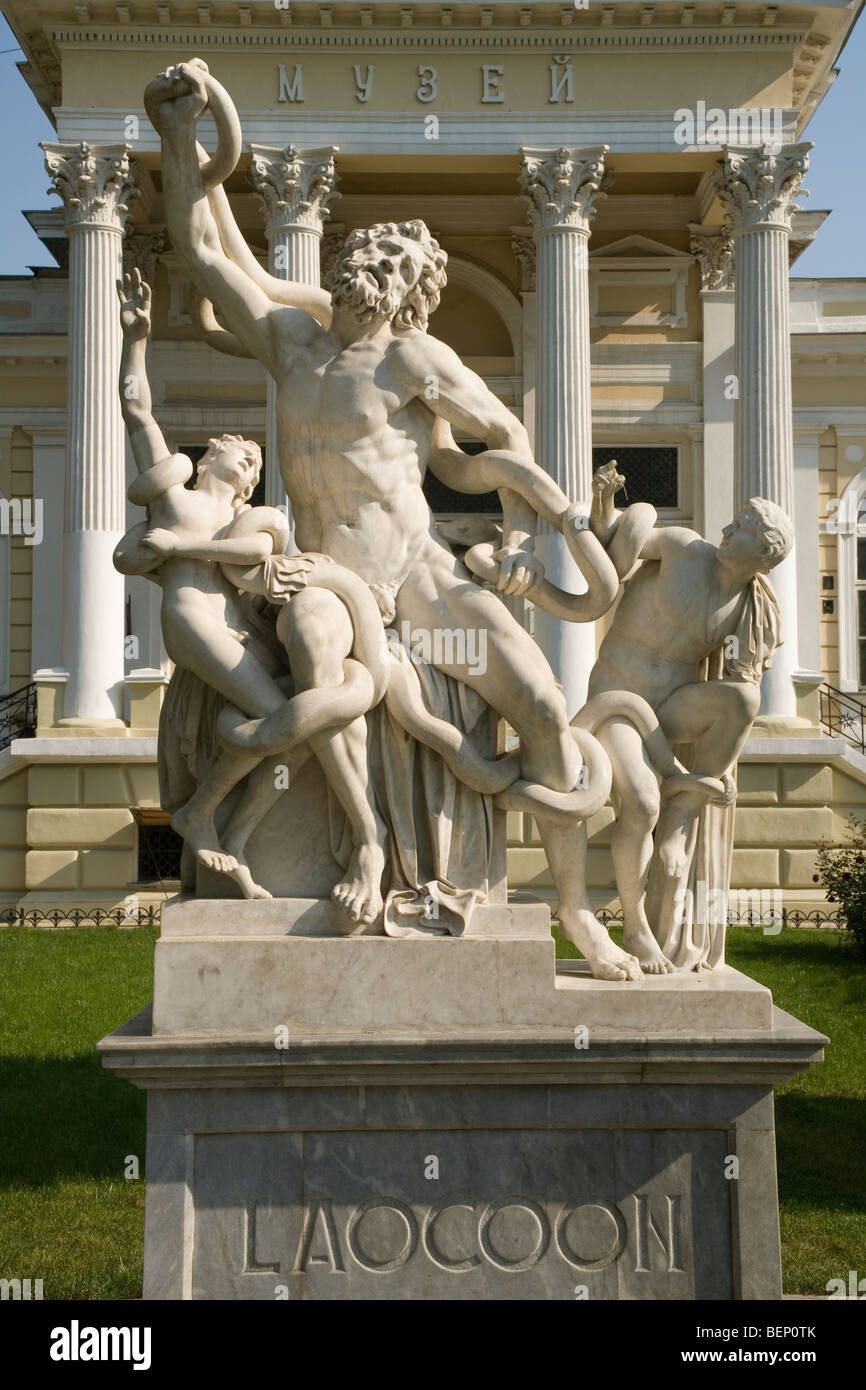 Ukraine Odessa Laocoon statue outside Archeological museum Stock Photo ...