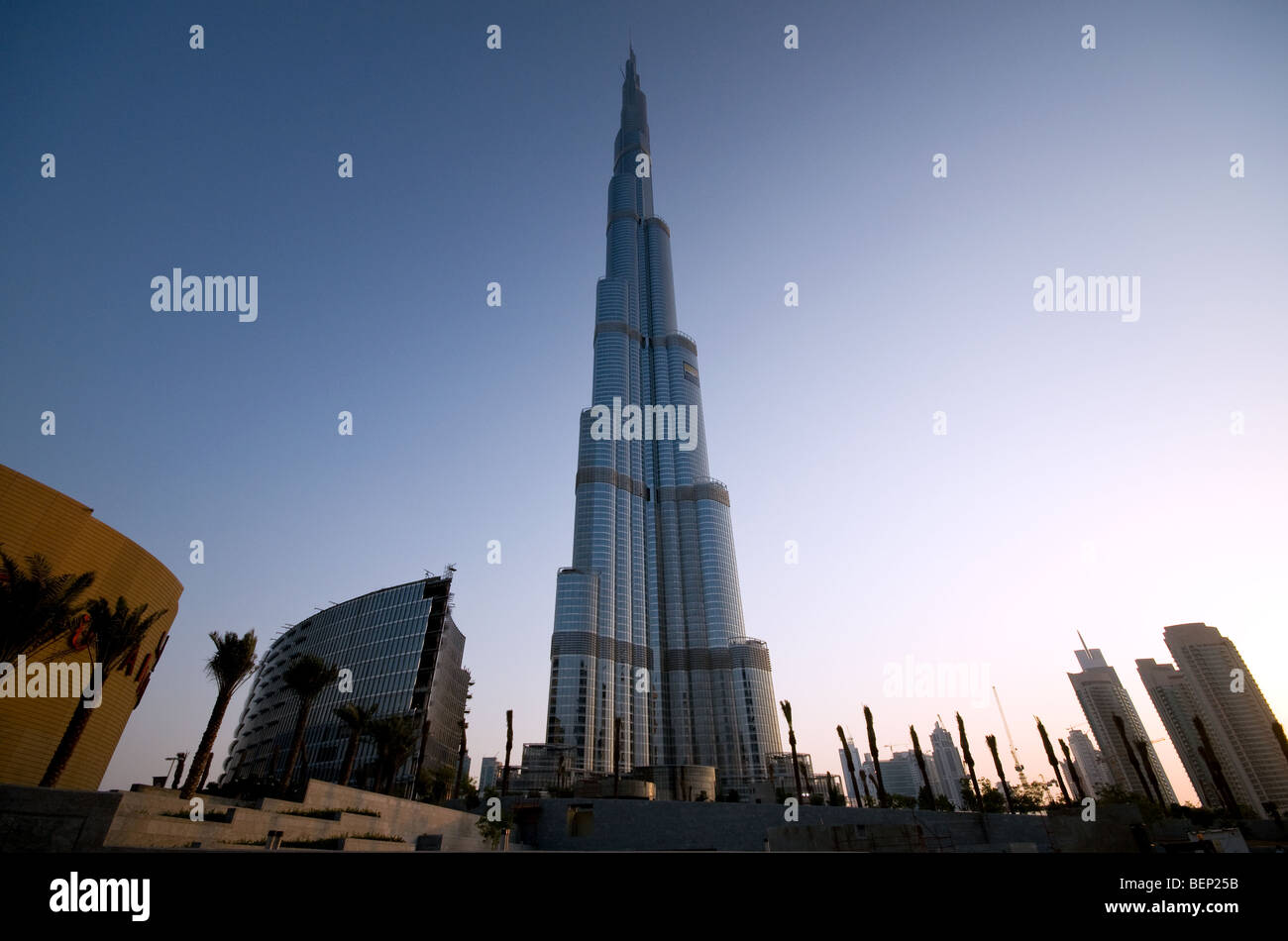 Burj Dubai the worlds tallest building Stock Photo