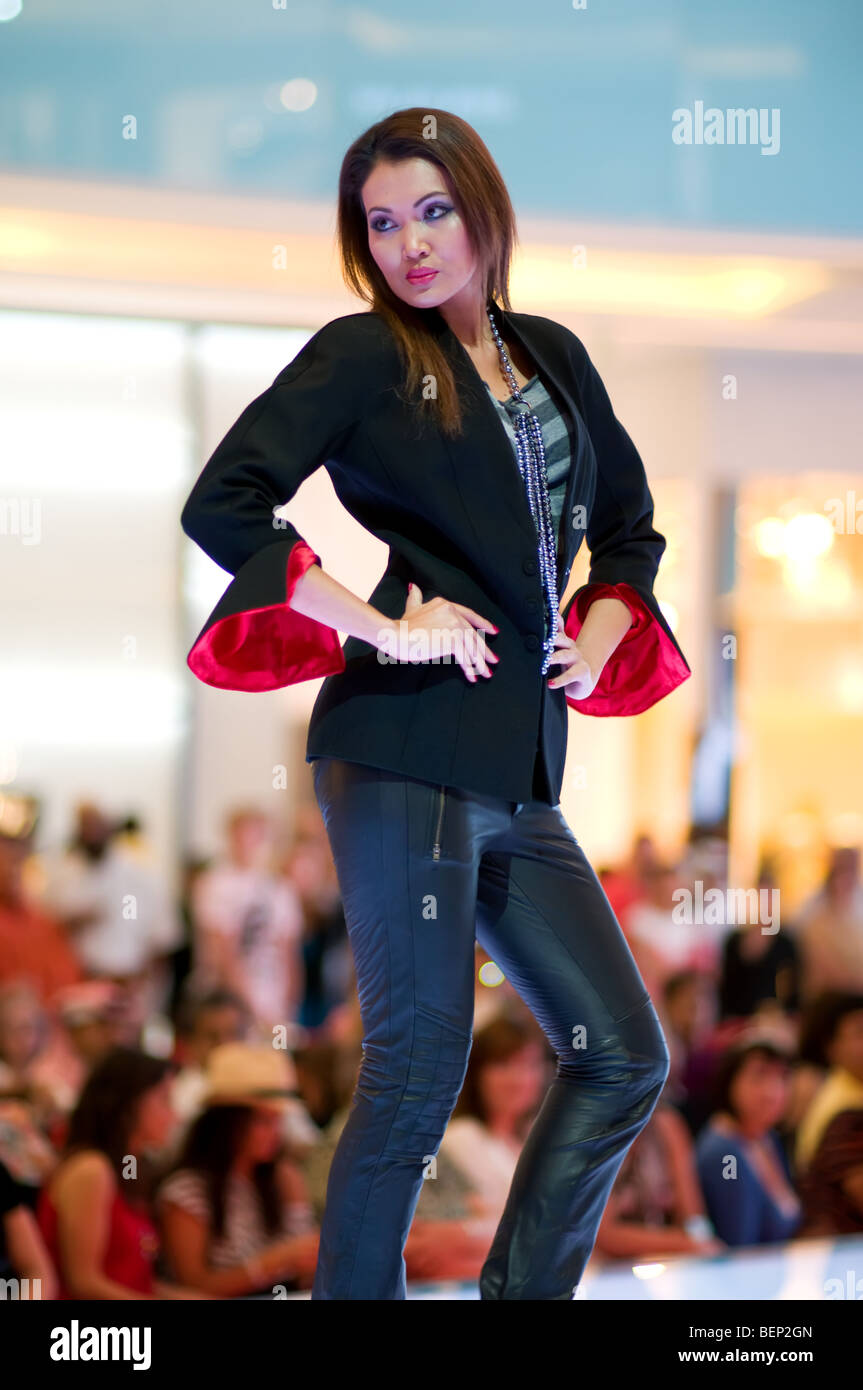 Fashion show at Dubai Mall, Dubai, UAE Stock Photo Alamy