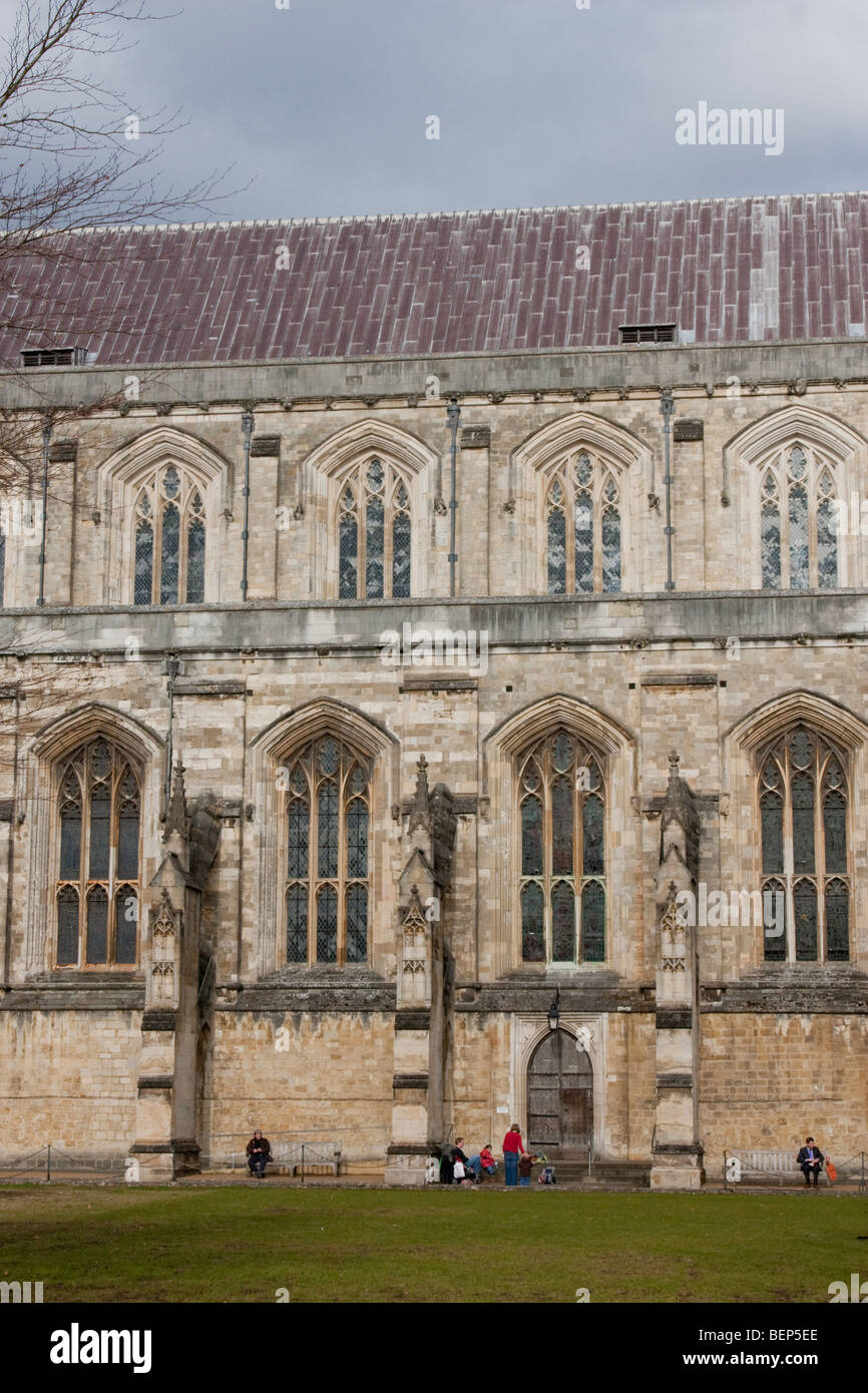 Winchester cathedral winter hi-res stock photography and images - Alamy