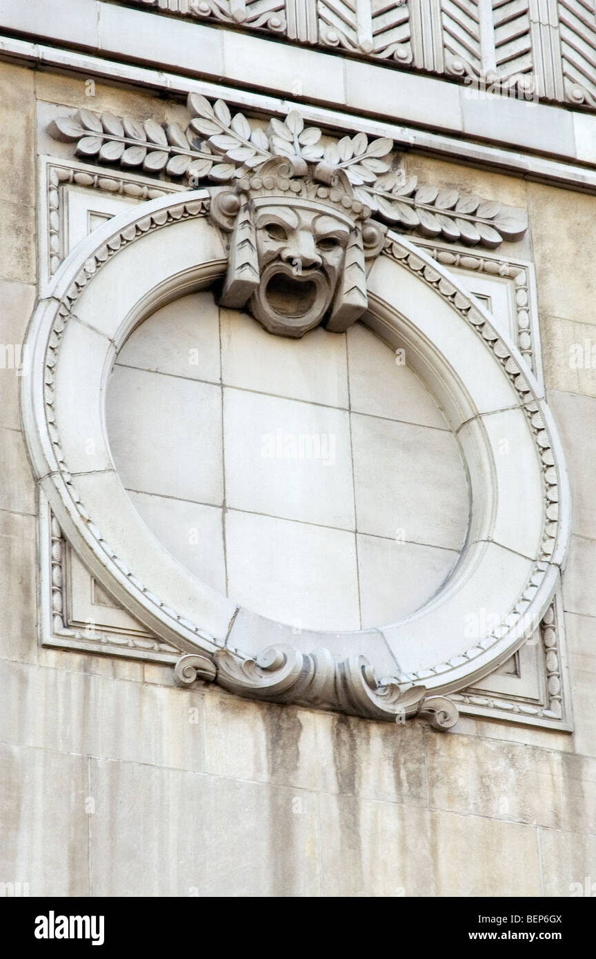 Architectural Sculpture, Opera House, Chicago, Illinios Stock Photo Alamy