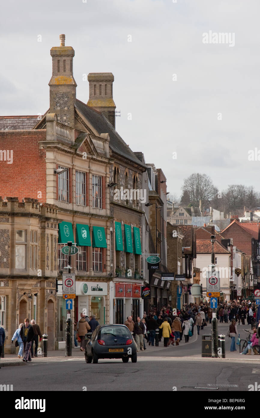 Winchester uk uk street scene hi-res stock photography and images - Alamy