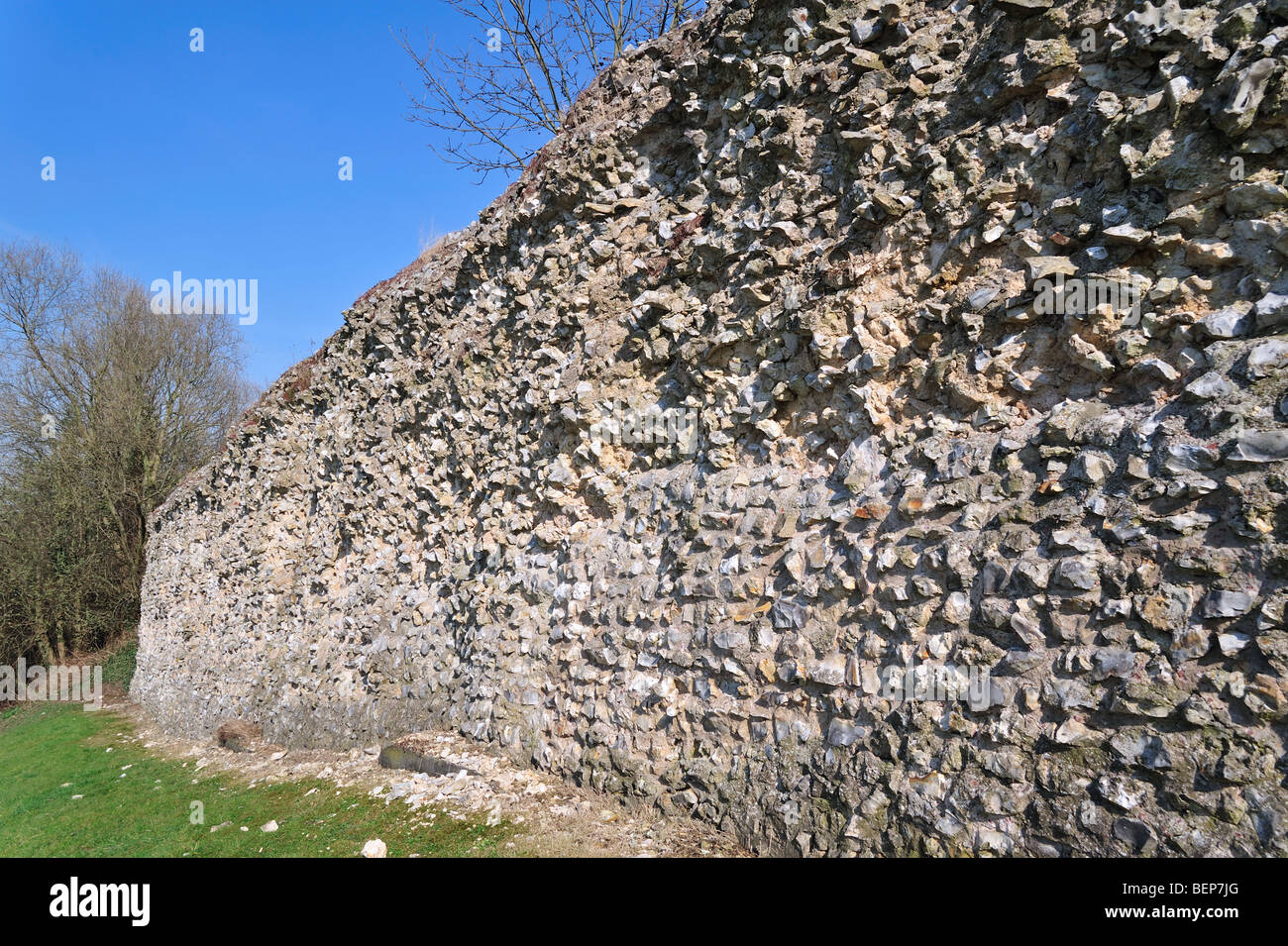 Roman town wall at Tongeren, Belgium Stock Photo