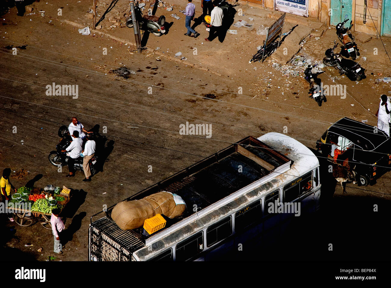 street scene of Jaisalmer Stock Photo