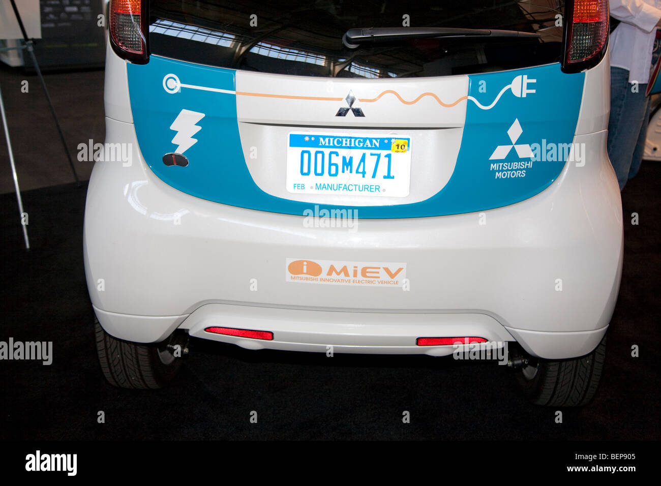 MiEV, Mitsubishi Innovative Electric Vehicle, on display at West Coast