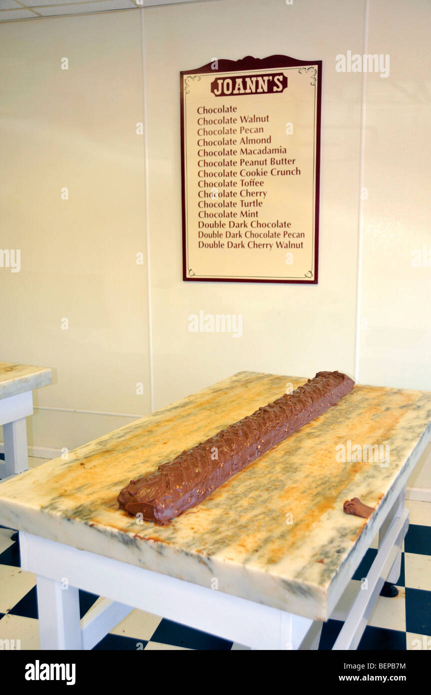 Fudge Shop in Mackinaw City Michigan Stock Photo Alamy