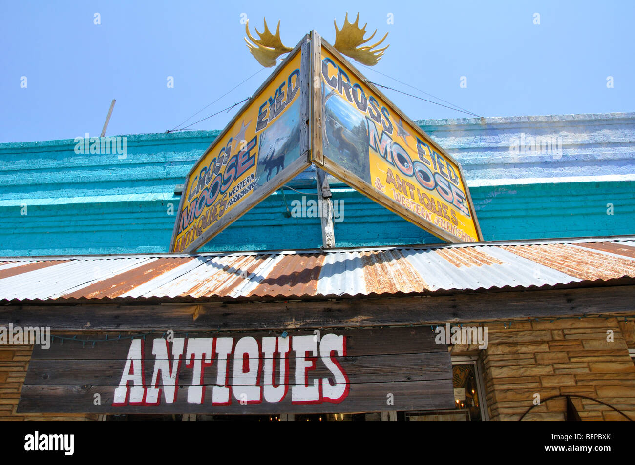 Antiques shop, Fort Worth, Texas Stock Photo Alamy