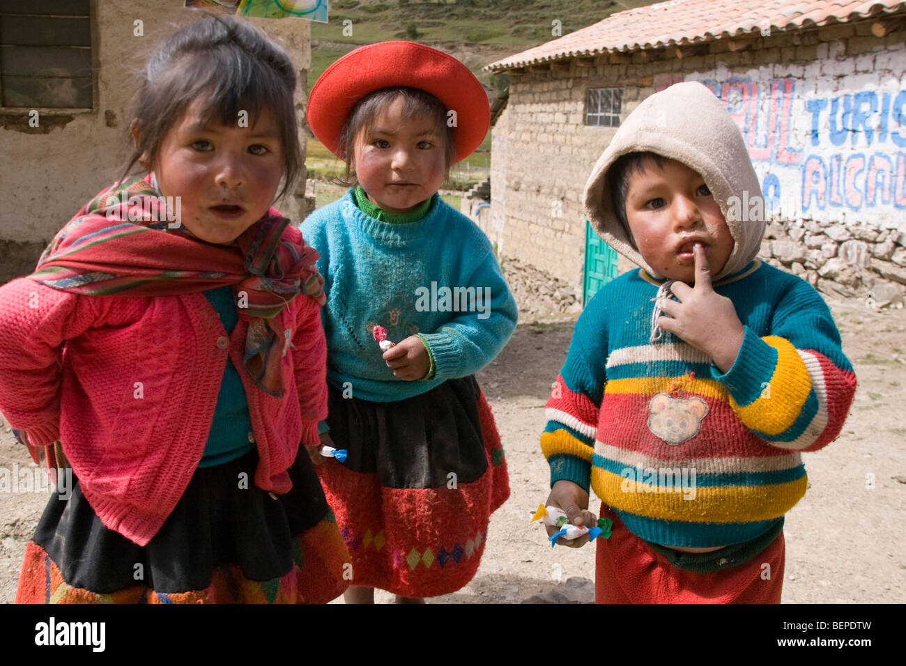 small village in Peru Stock Photo 