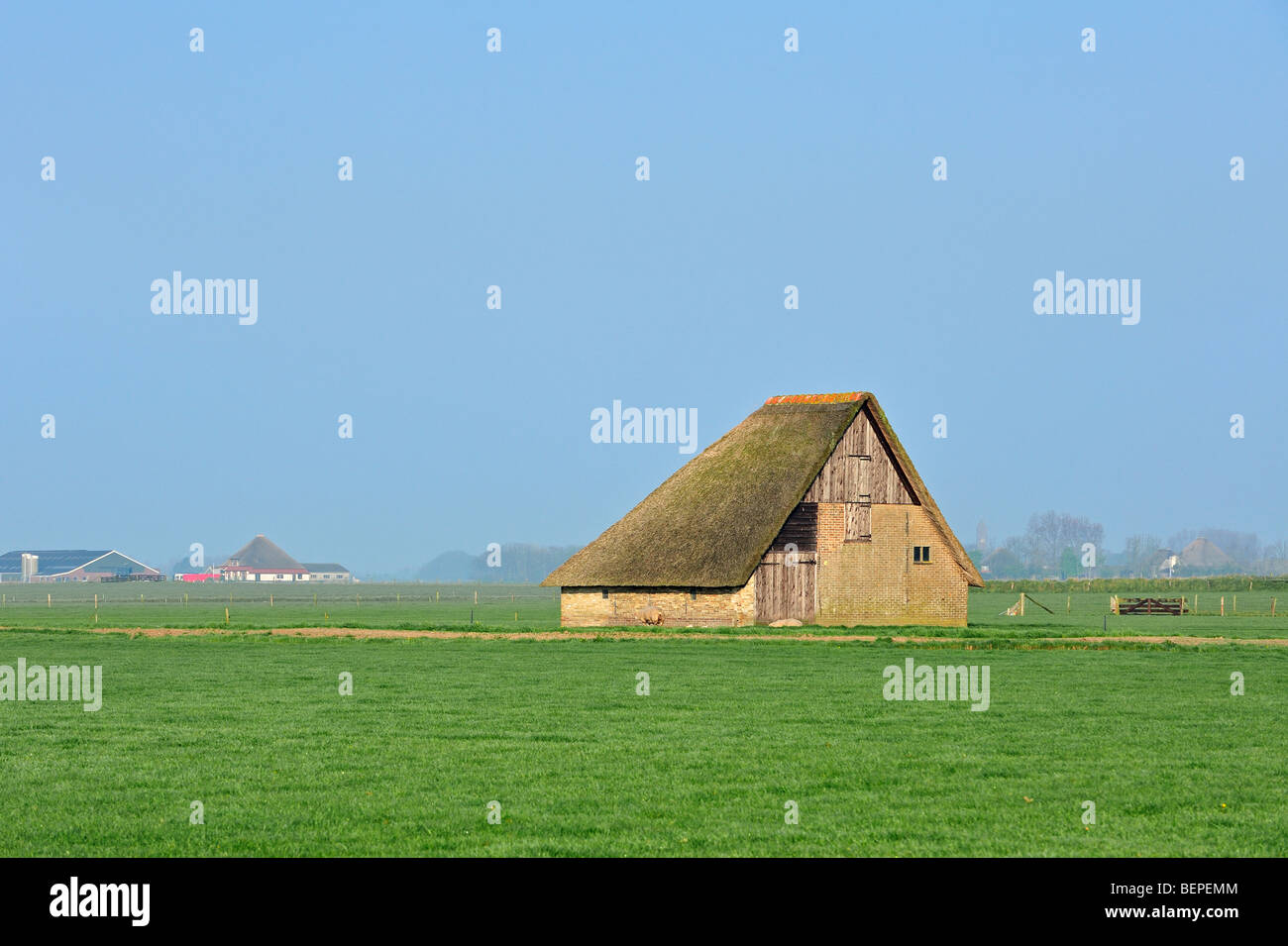 Schapenboet, a traditional barn for storing hay, Texel, Frisian Islands, the Netherlands Stock Photo