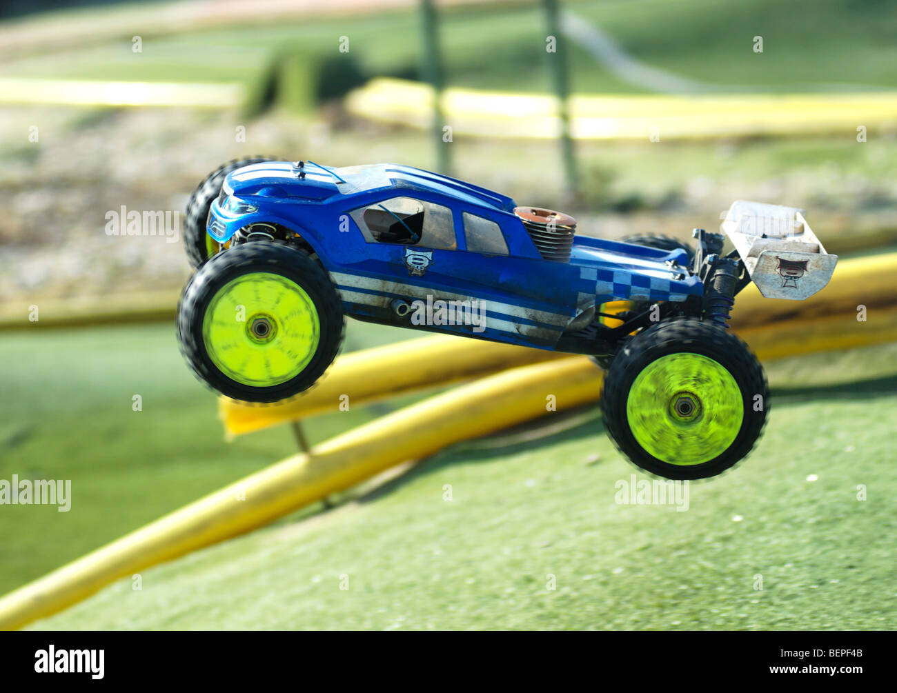 Remote Controlled Petrol Driven Cars Stock Photo