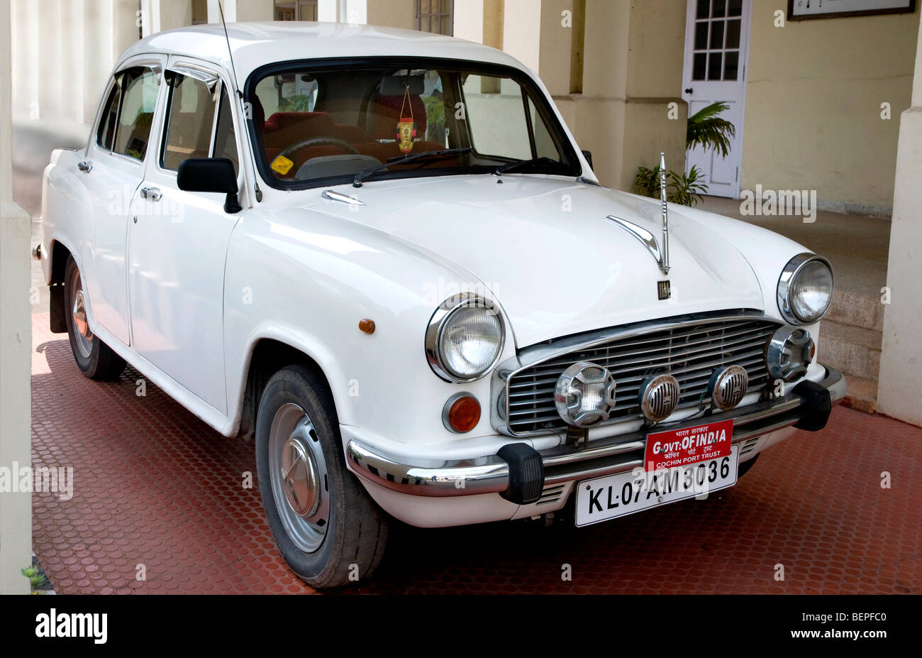 Ambassador Car Cochin Kerala India Stock Photo Alamy