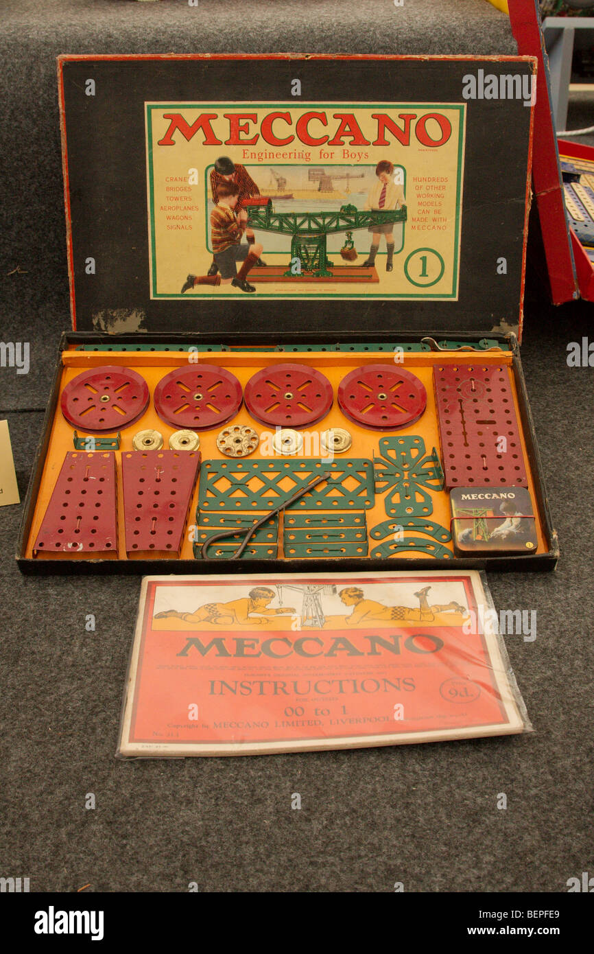an original boxed set of meccano Stock Photo