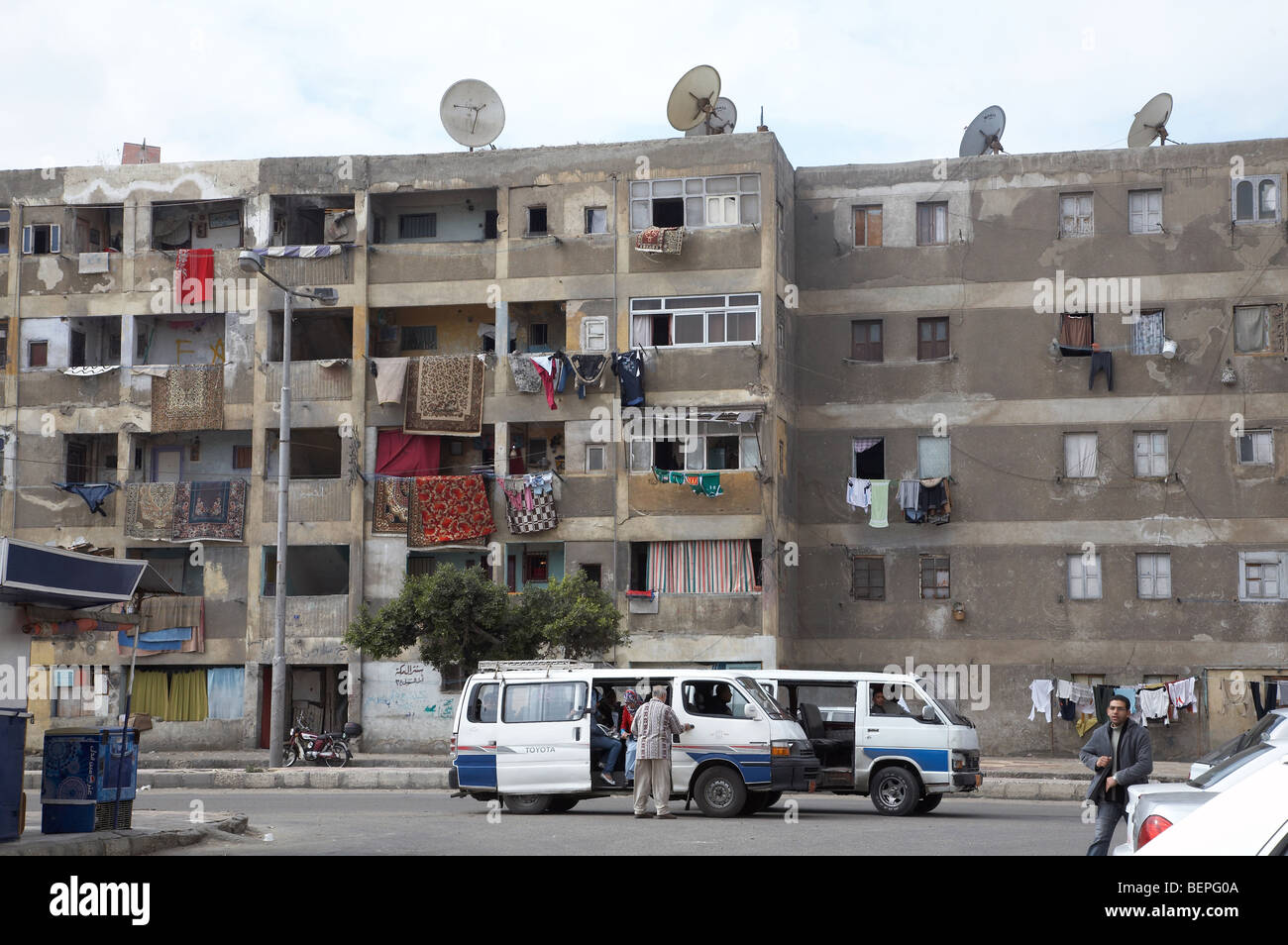 EGYPT Apartment buildings occupied by lower group in Port Said