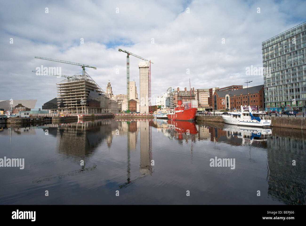 The Waterfront, Albert Docks, Liverpool, England Stock Photo