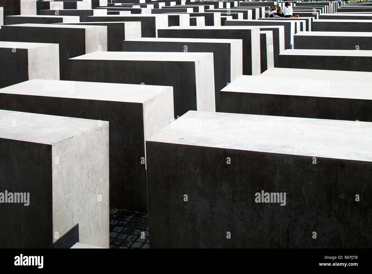 Holocaust-Mahnmal, or Memorial to the Murdered Jews of Europe, Berlin, Germany Stock Photo