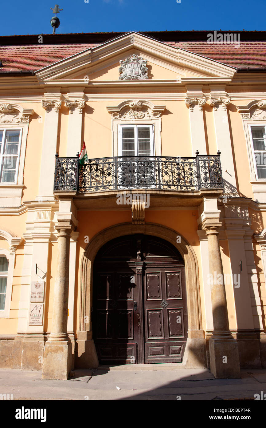 Old Baoroque Town Hall - ( Győr ) Gyor Hungary Stock Photo
