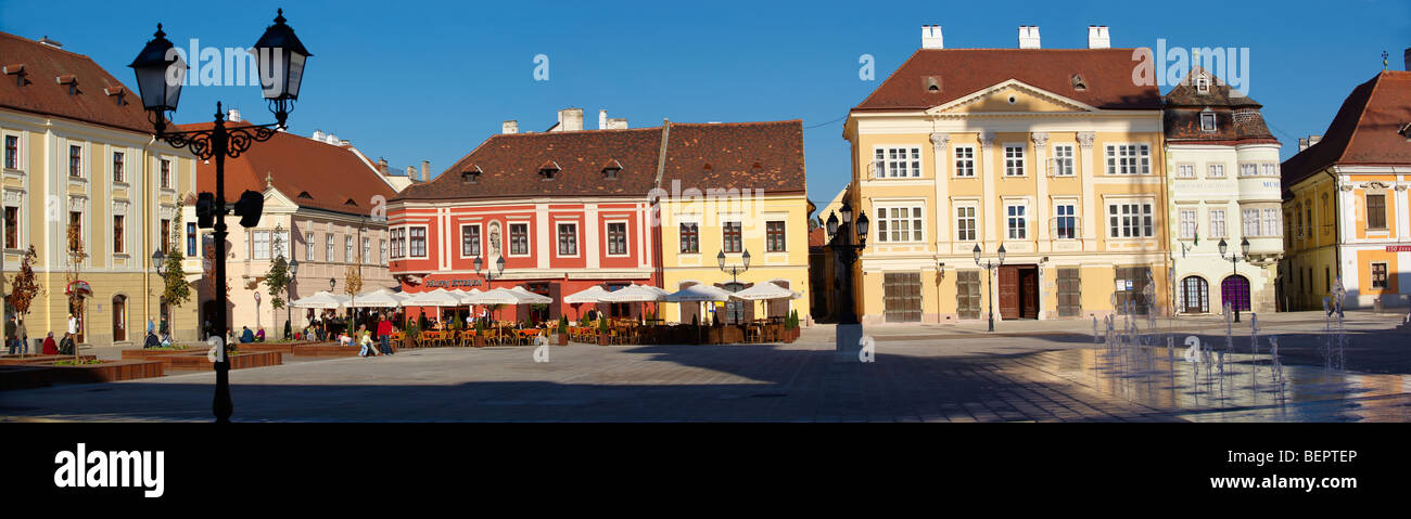 Szechenyi Square - ( Győr ) Gyor Hungary Stock Photo