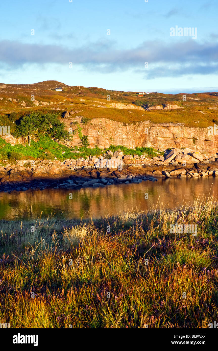 View over the Applecross Peninsula at dawn Stock Photo