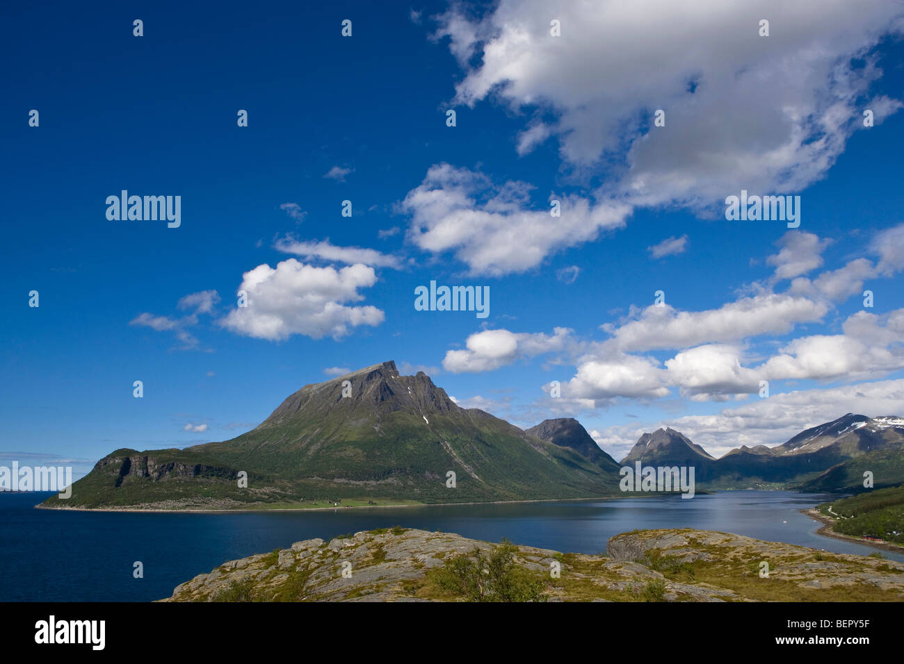 Aldra Island and Aldersund, Nordland, Norway Stock Photo