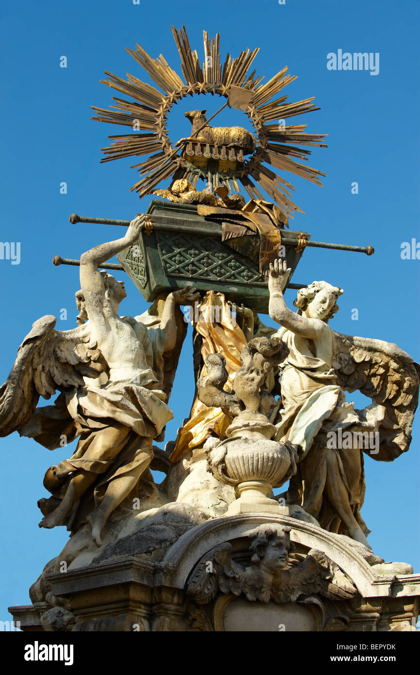 The Arch Of The Covenant Baroque Statue - ( Győr ) Gyor Hungary Stock Photo